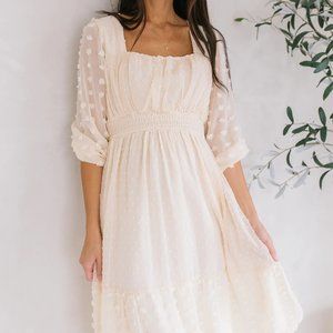 KALIA SWISS DOT DRESS